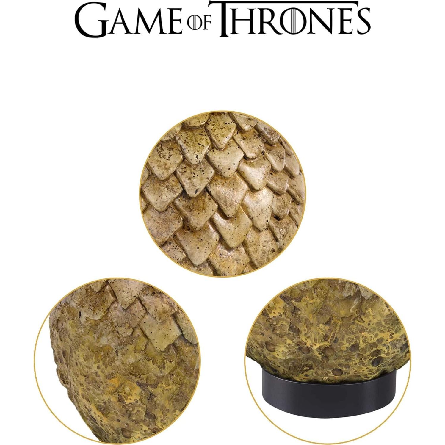 Huevo Viserion The Noble Collection 20.32 cm Marrón