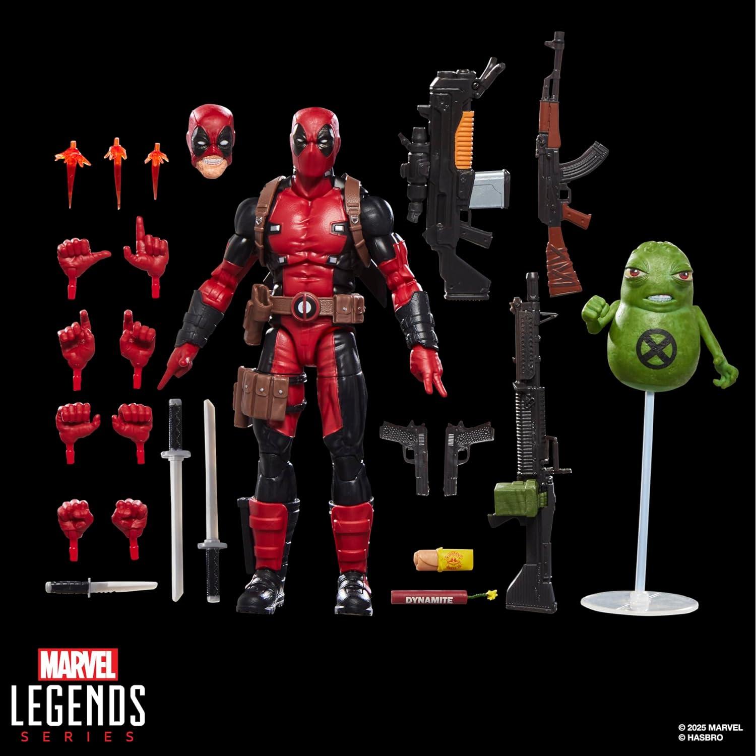 Figura de Acción Deadpool Marvel Legends 6" con 24 Accesorios