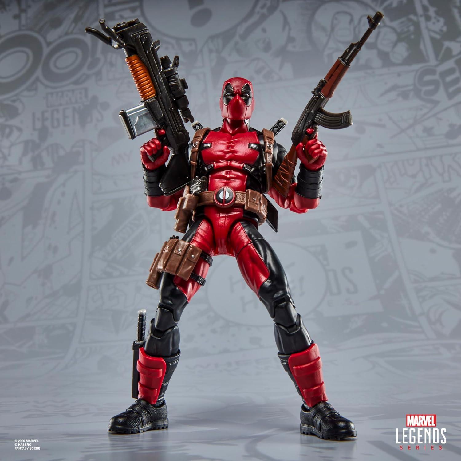 Figura de Acción Deadpool Marvel Legends 6" con 24 Accesorios