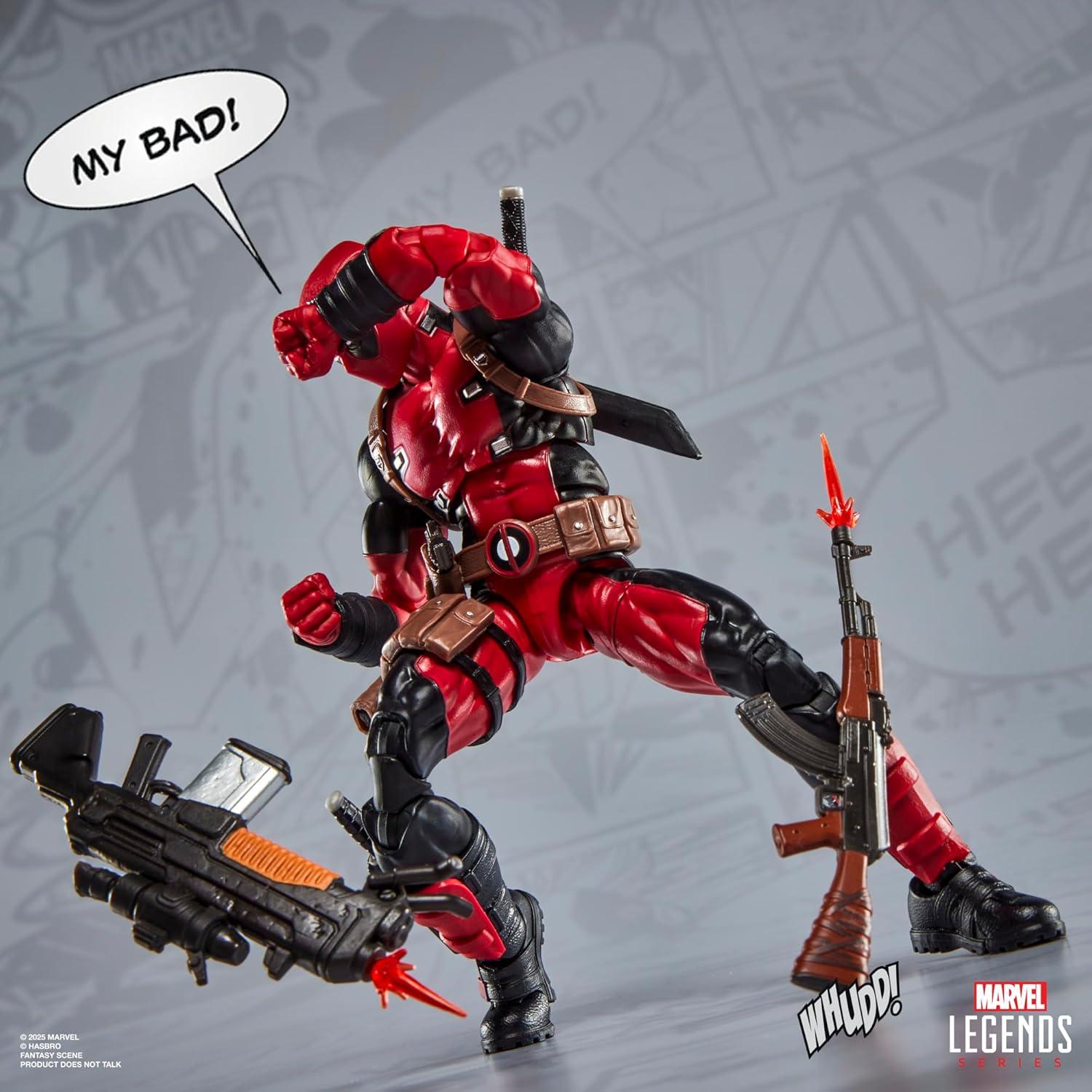 Figura de Acción Deadpool Marvel Legends 6" con 24 Accesorios