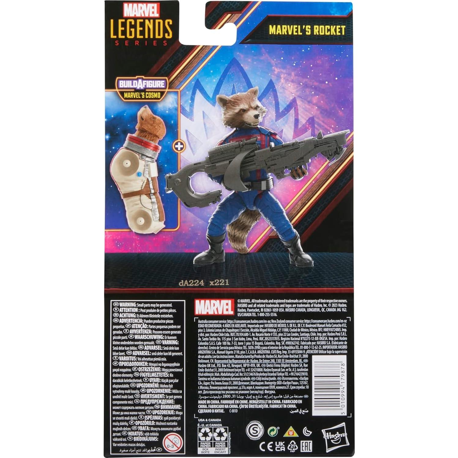Figura de Acción Rocket Marvel Legends 15.24 cm Hasbro