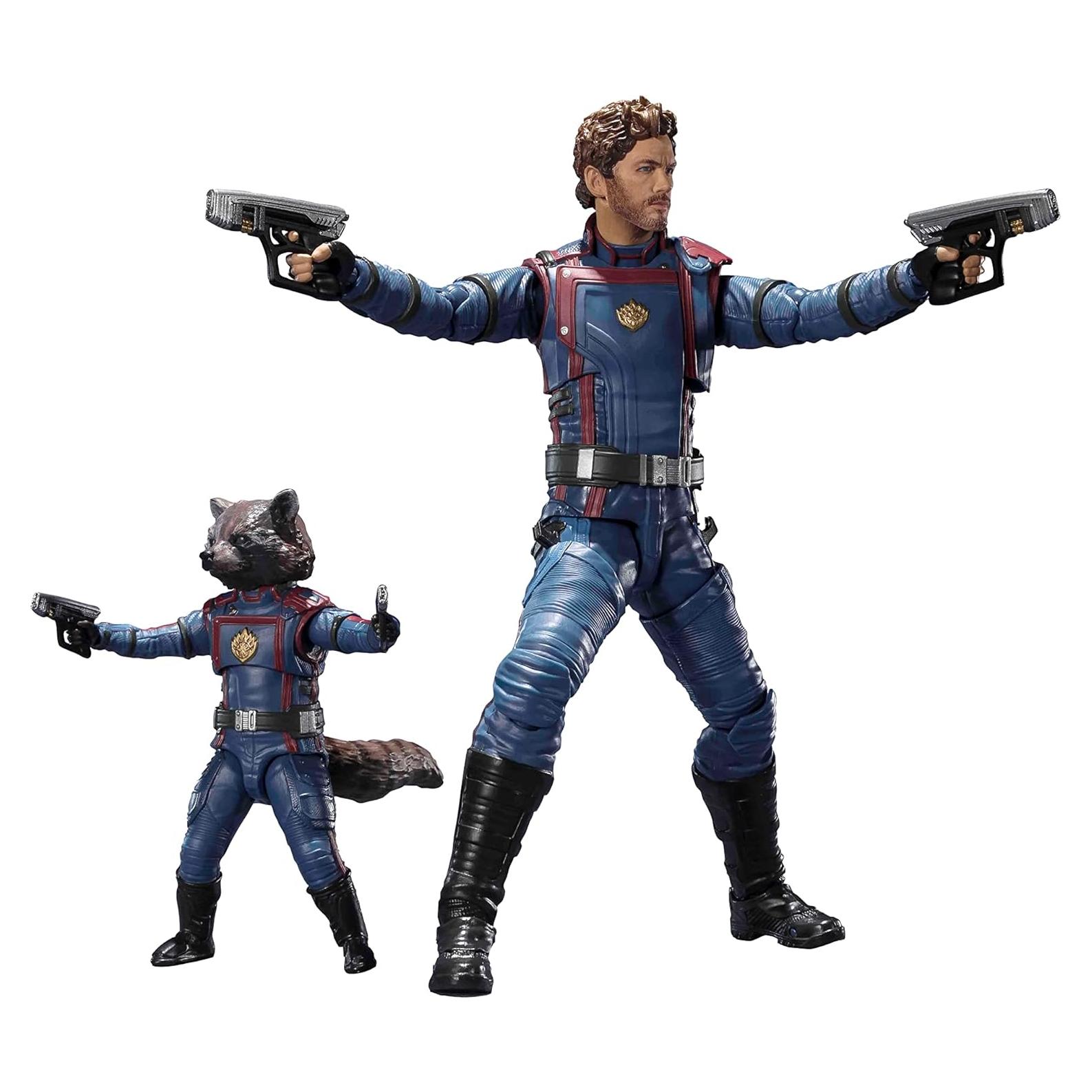 Figura de acción S.H.Figuarts Star Lord y Rocket Raccoon Bandai