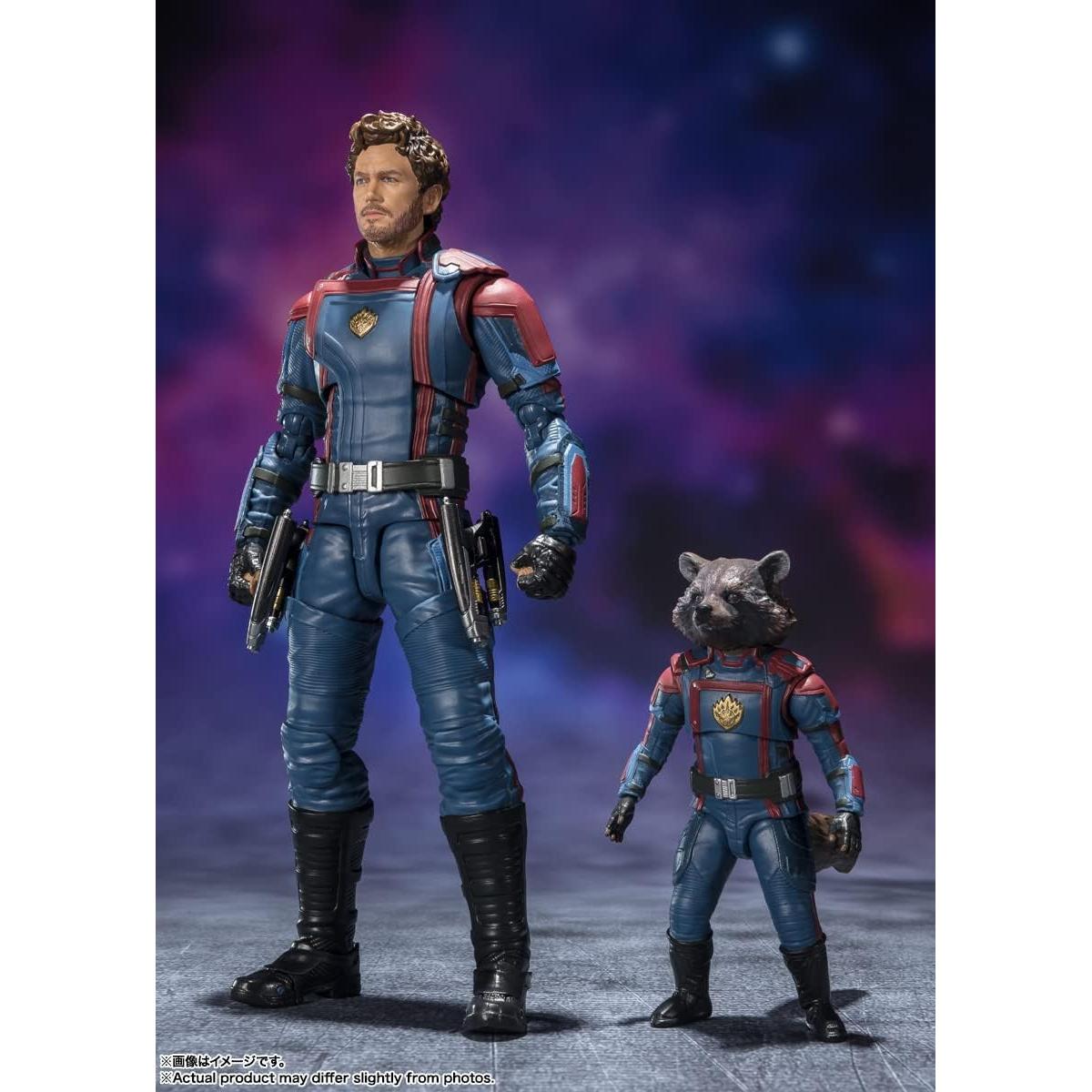 Figura de acción S.H.Figuarts Star Lord y Rocket Raccoon Bandai
