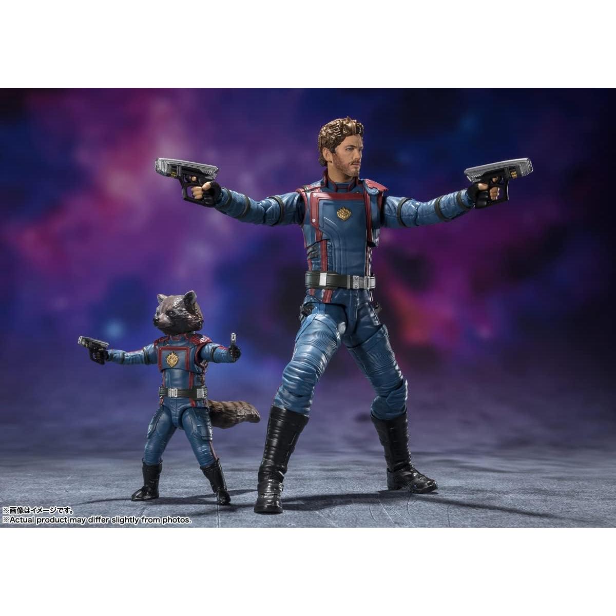 Figura de acción S.H.Figuarts Star Lord y Rocket Raccoon Bandai