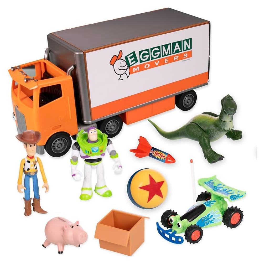 Juego de Vehículo Toy Story Disney - Camión Eggman Movers 11 Piezas