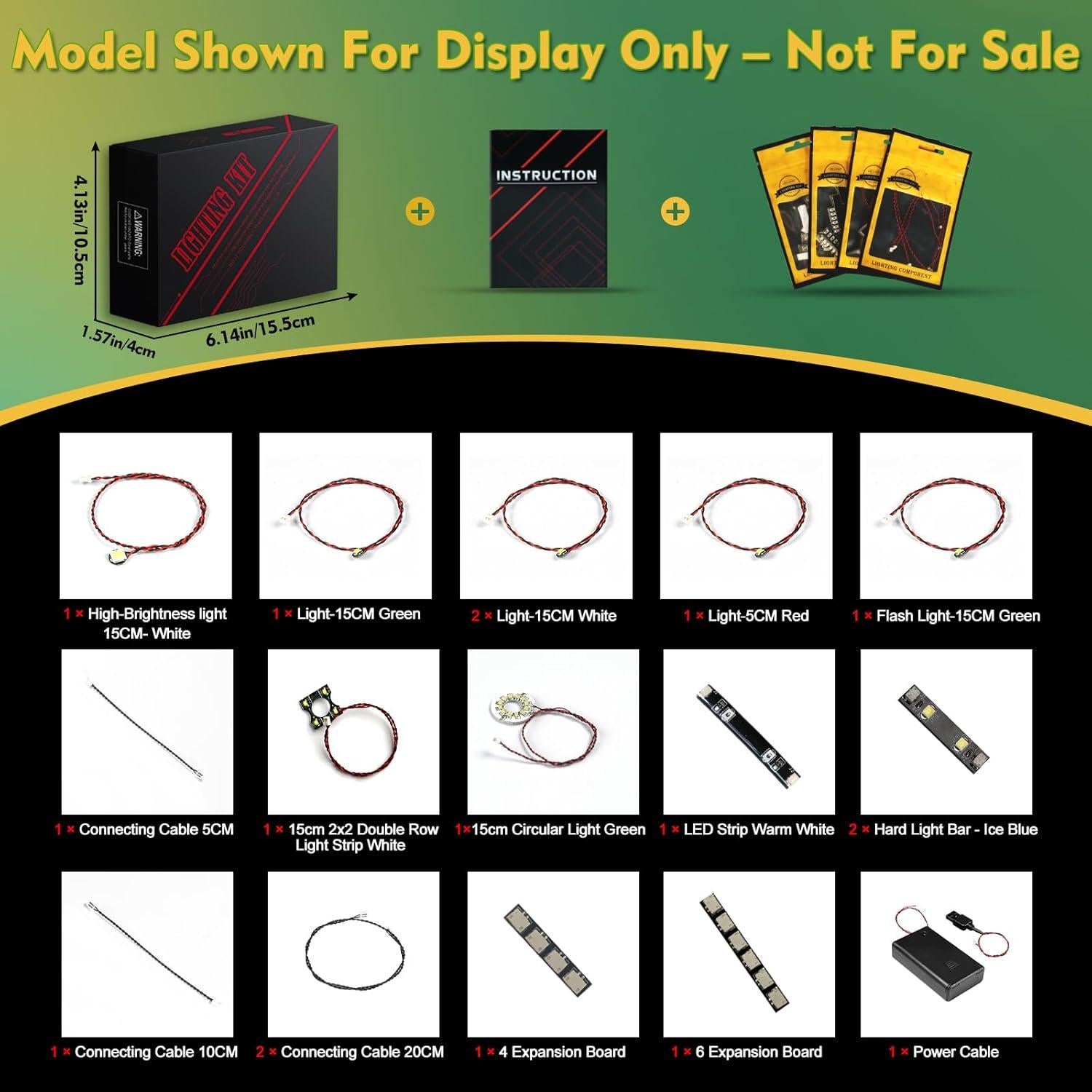 Kit de Luz LED Compatible con Lego 43279 Wall-E y EVE