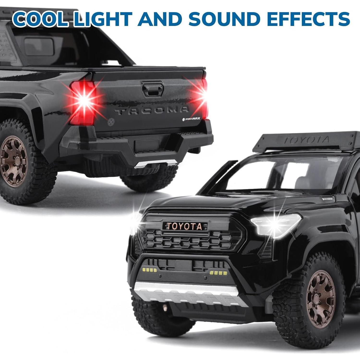 Camión de Juguete Tacoma FRJV con Sonido y Luz - Negro