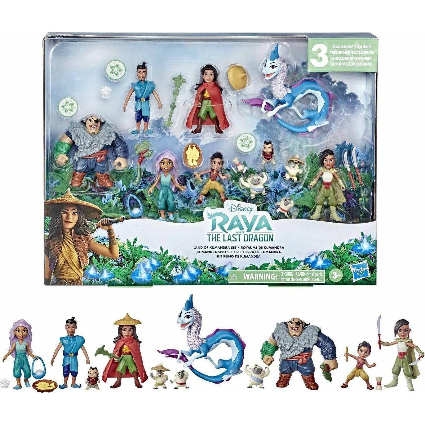 Set de Muñecas Raya y el Último Dragón Hasbro 8 Piezas