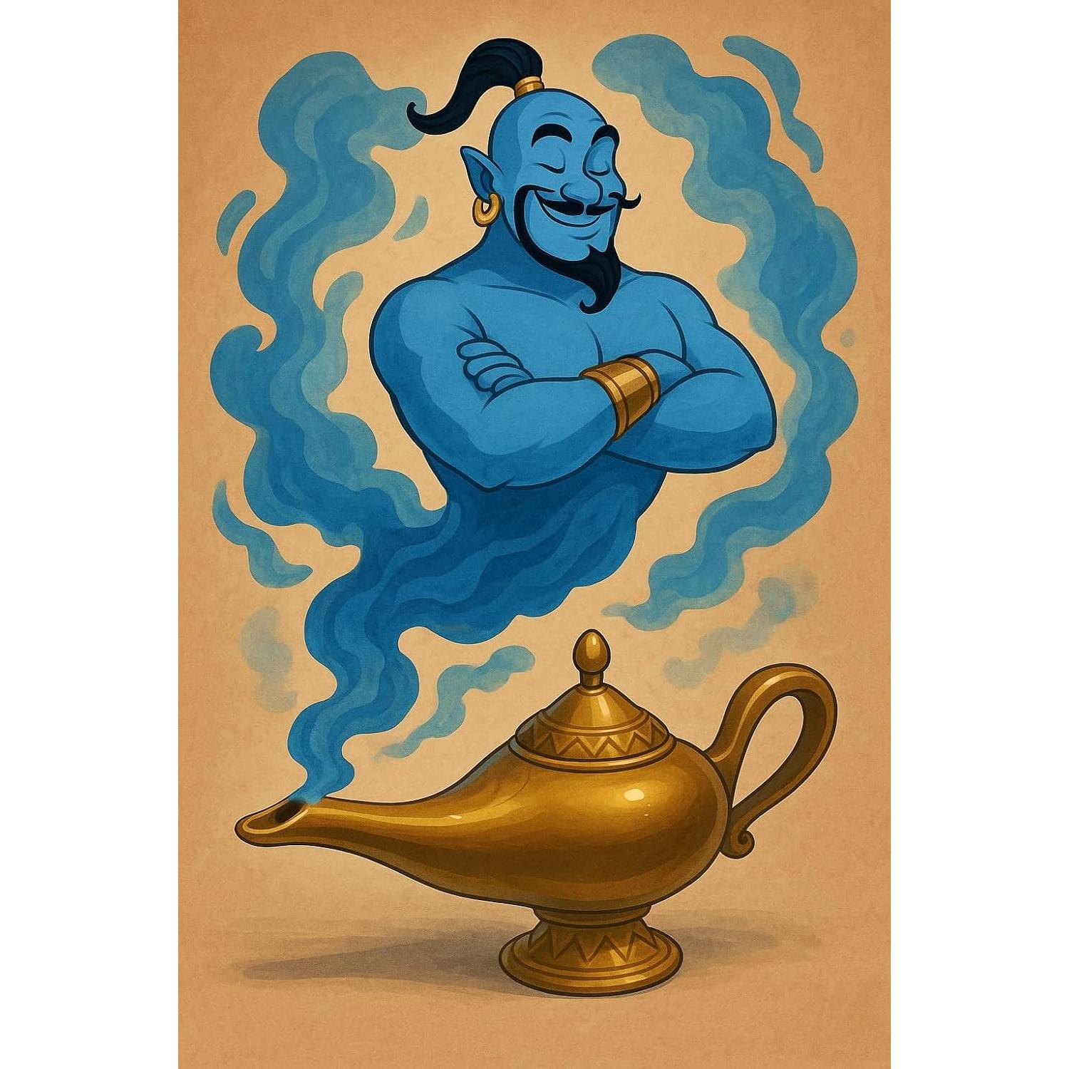 Lámpara Mágica de Genio Nicky Bigs Novelties 22.86cm