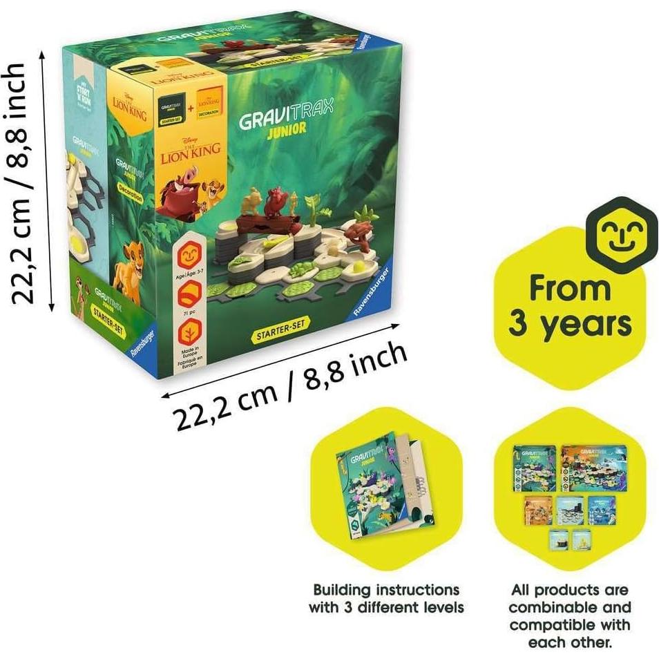 GraviTrax Junior Ravensburger Paquete Rey León 1.25 kg