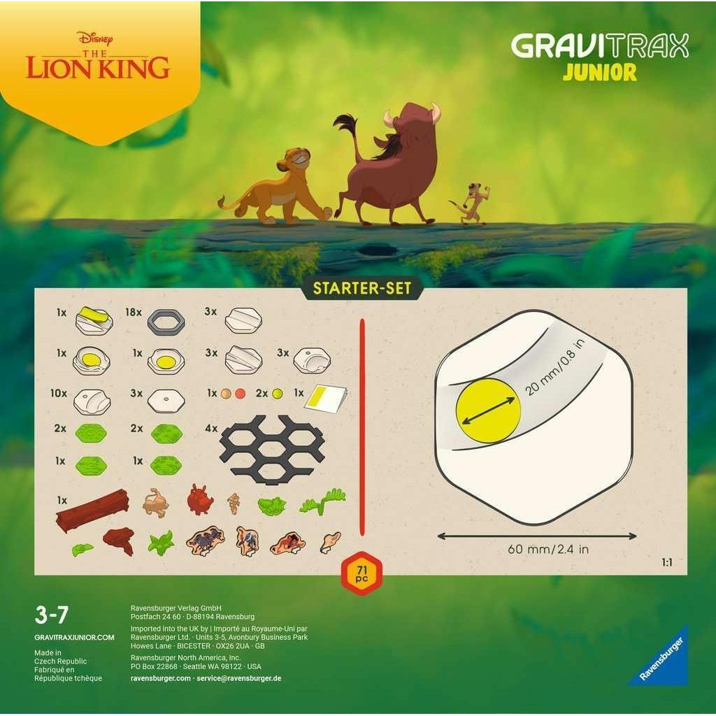 GraviTrax Junior Ravensburger Paquete Rey León 1.25 kg