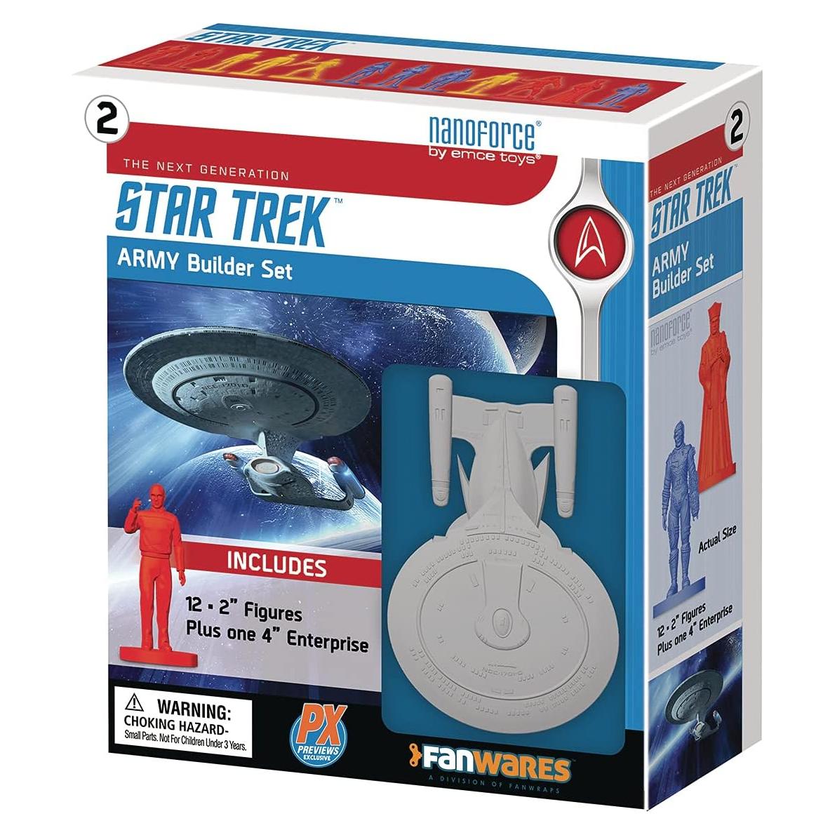 Conjunto de Figuras de Constructor Nanoforce Star Trek 5.08 cm