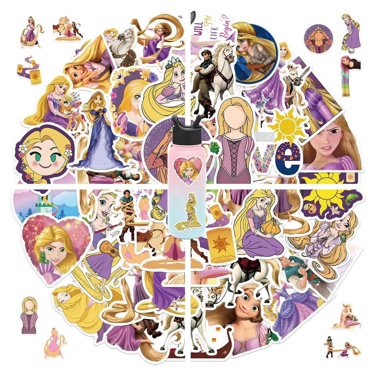 50 Pegatinas de Caricaturas Enredados jjlin Impermeables