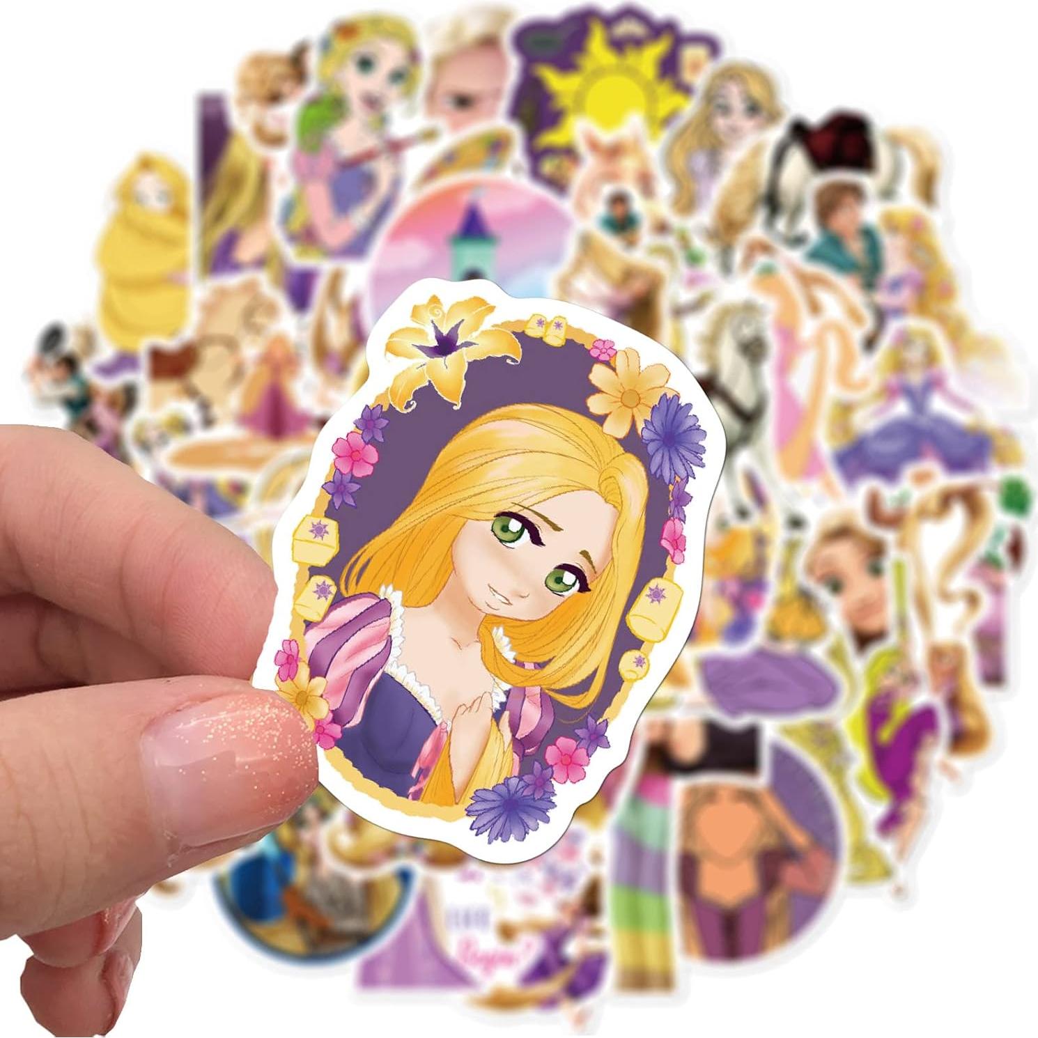 50 Pegatinas de Caricaturas Enredados jjlin Impermeables