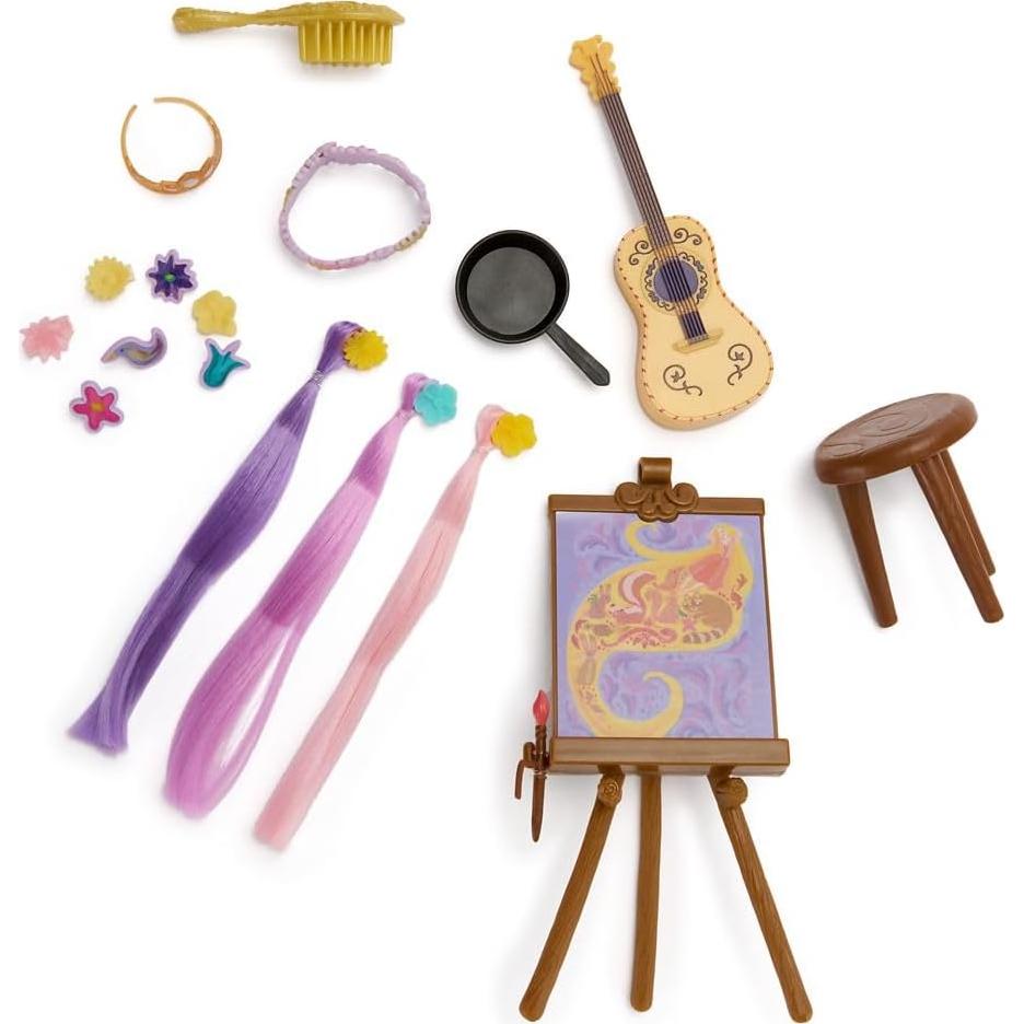Juego de Muñecas Disney Rapunzel con Flynn y Accesorios