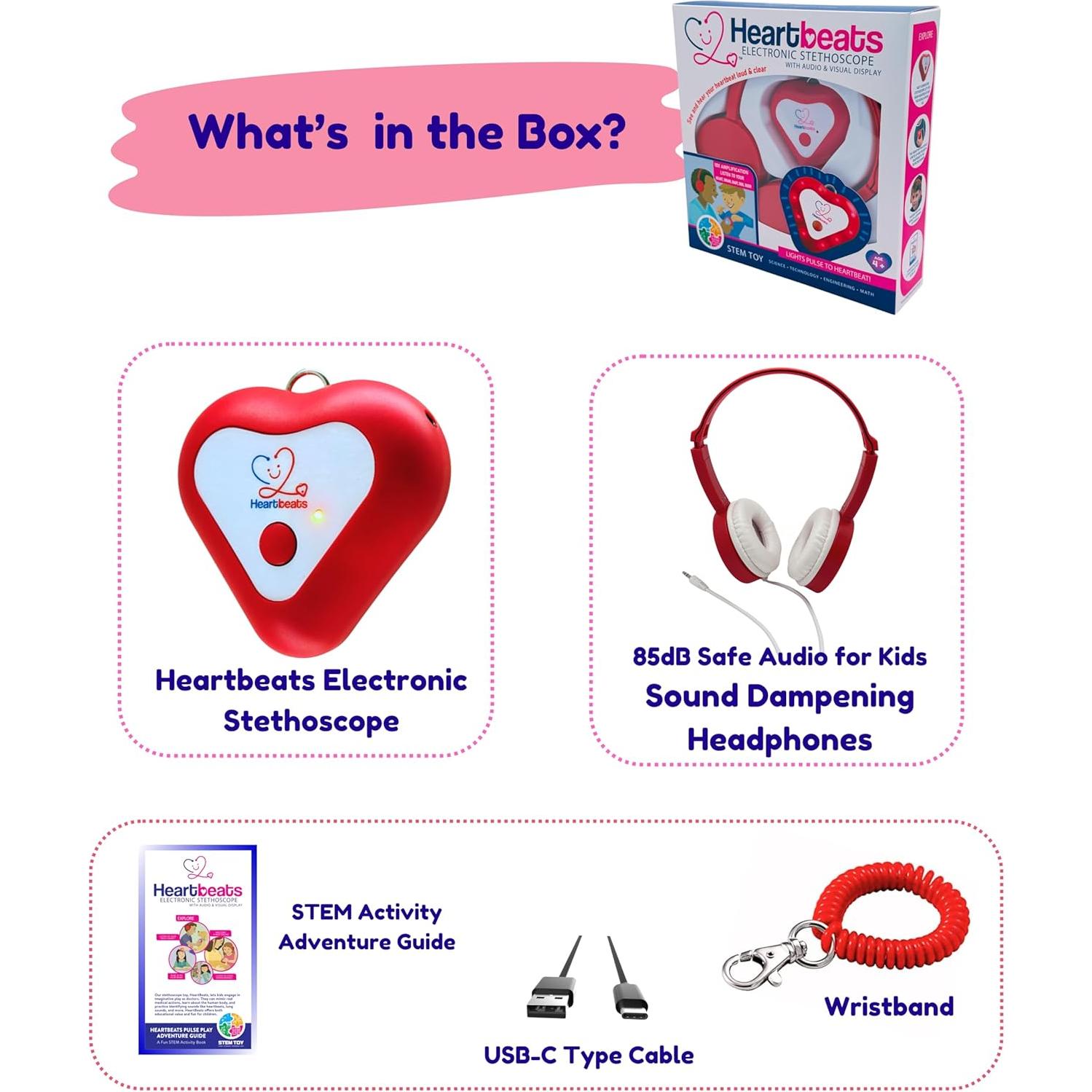 Estetoscopio Electrónico Heartbeats GKC para Niños 4+