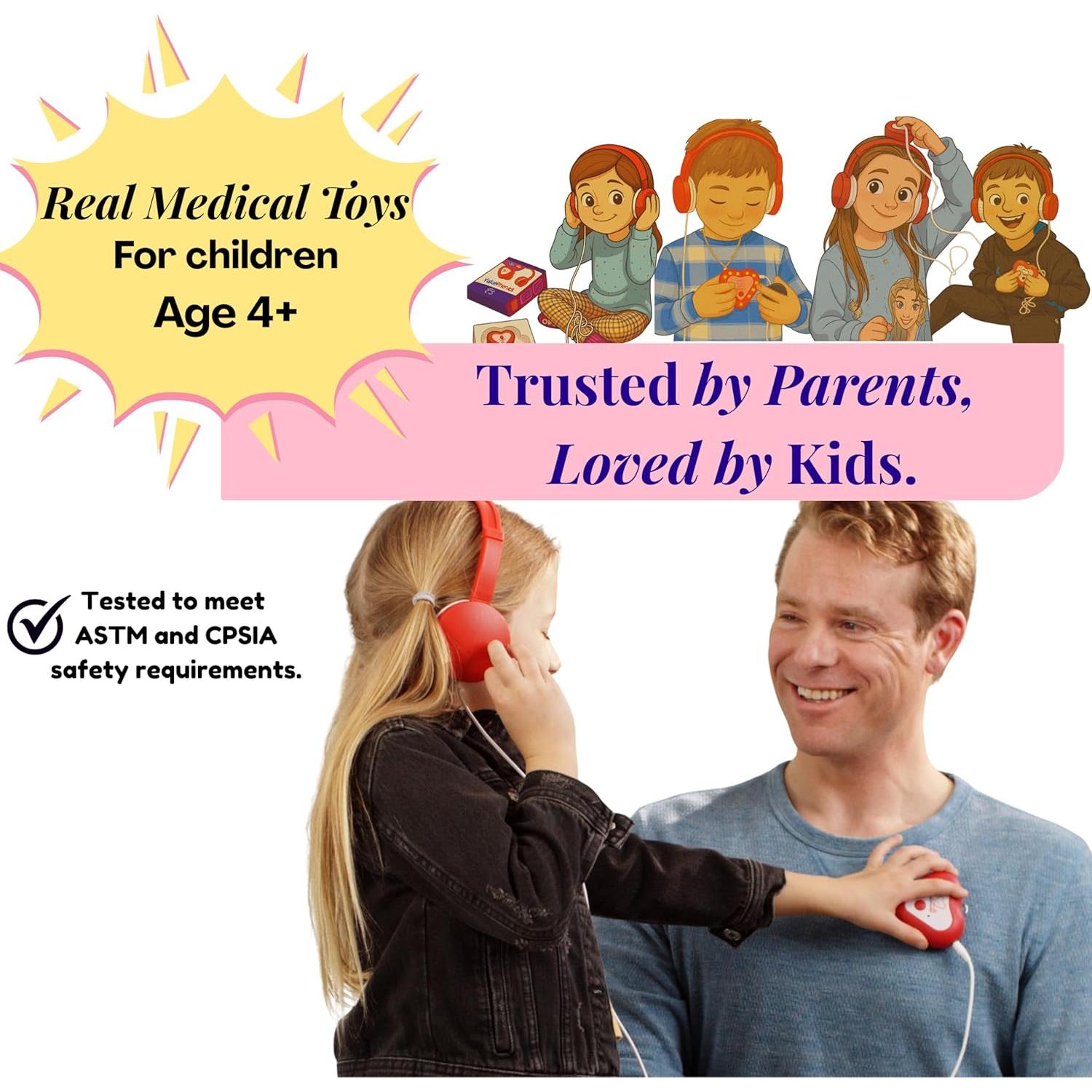 Estetoscopio Electrónico Heartbeats GKC para Niños 4+