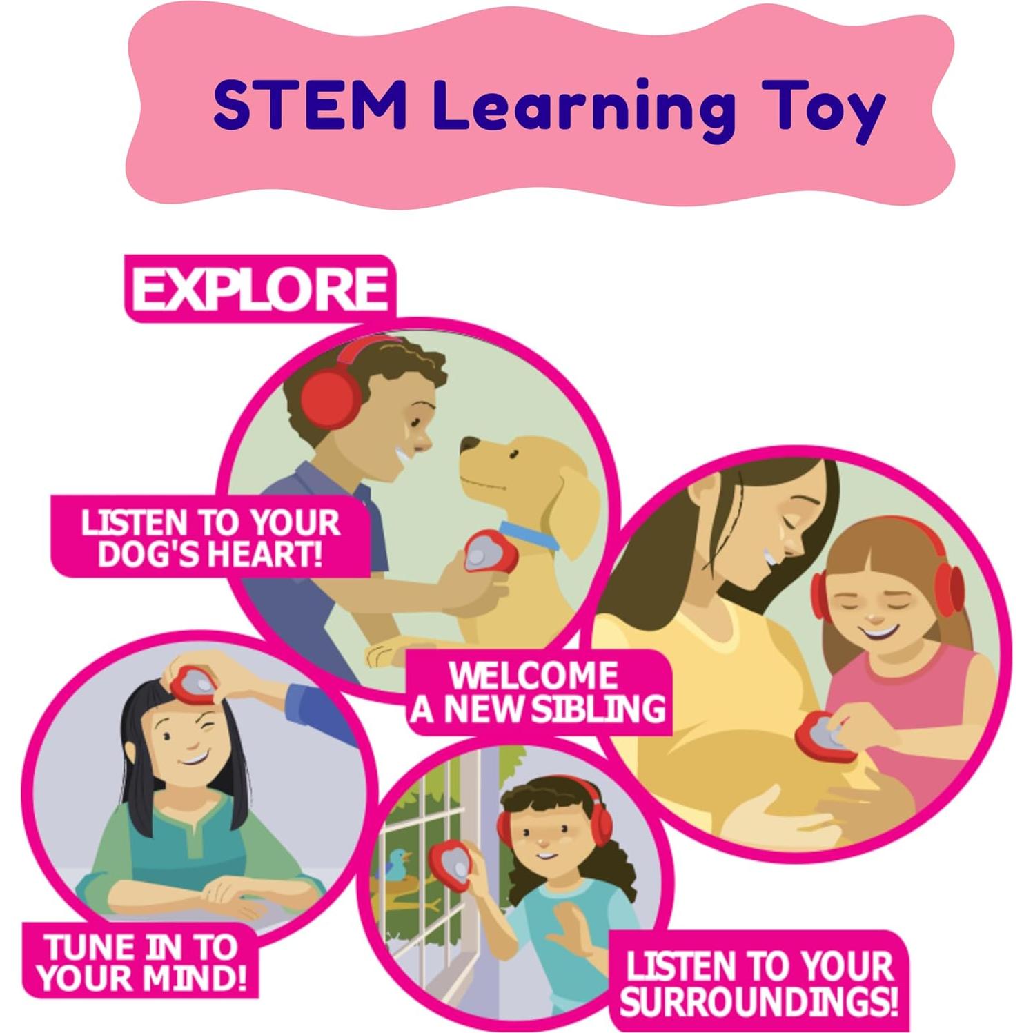 Estetoscopio Electrónico Heartbeats GKC para Niños 4+