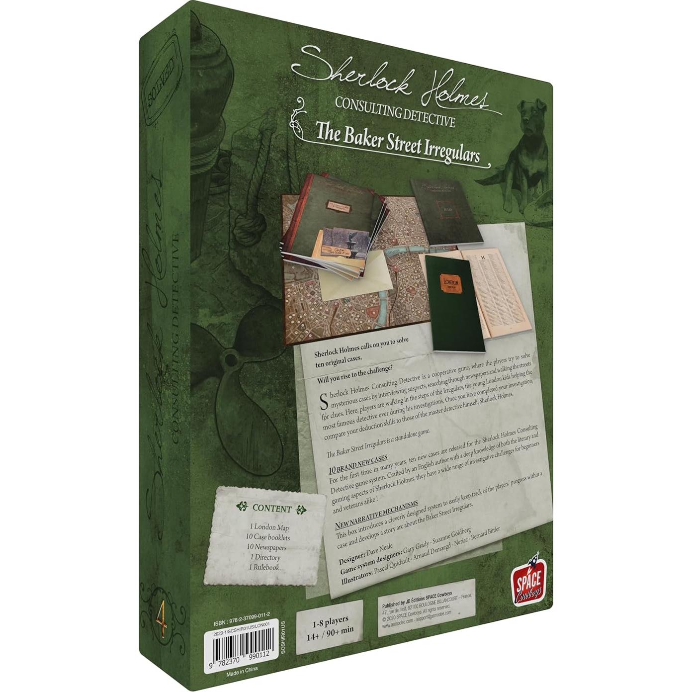 Juego de Mesa Sherlock Holmes: Irregulares de Baker Street - 1-8 Jugadores, 90 Min, 14+