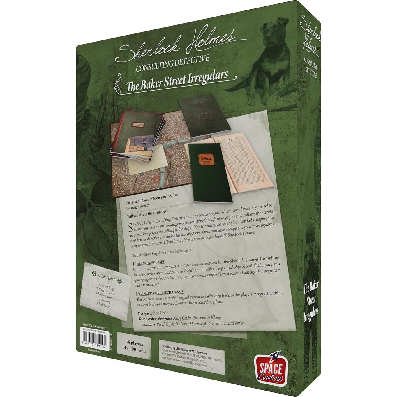 Juego de Mesa Sherlock Holmes: Irregulares de Baker Street - 1-8 Jugadores, 90 Min, 14+