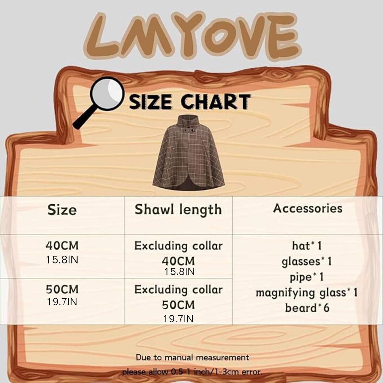 Disfraz de Detective para Niños LMYOVE con Accesorios 3-12A