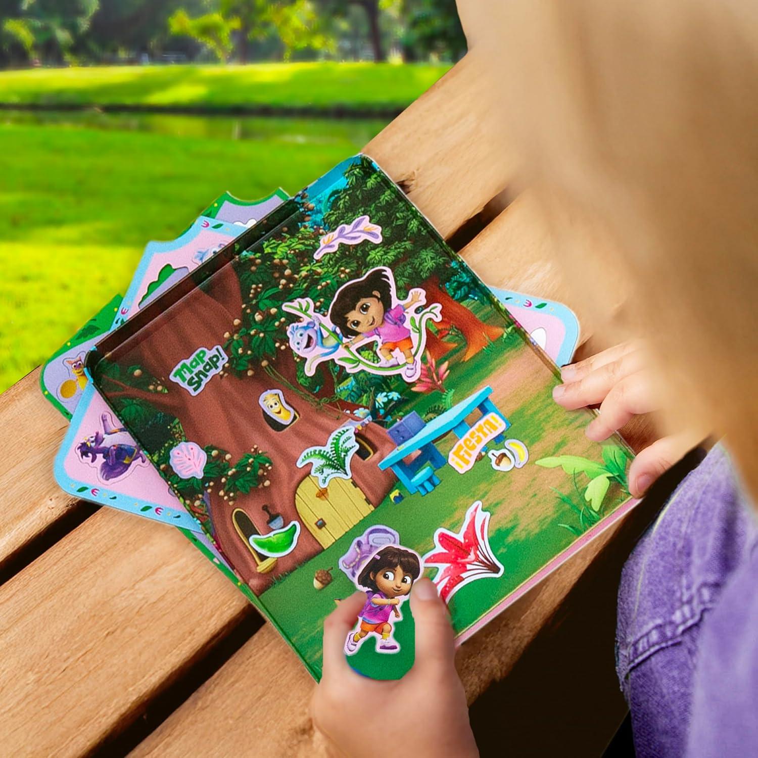 Juego Magnético de Dora 75 Piezas con Lata de Almacenamiento