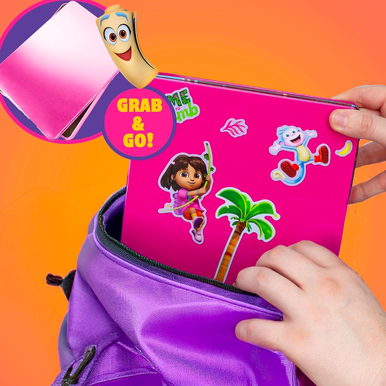 Juego Magnético de Dora 75 Piezas con Lata de Almacenamiento