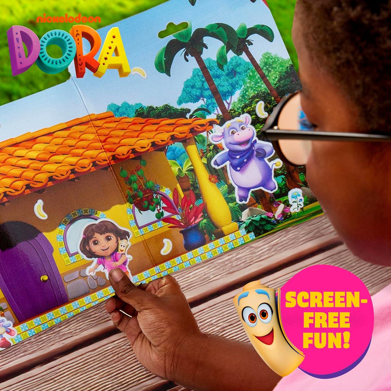Juego de Stickers Reutilizables Dora 35 Stickers y 2 Escenas