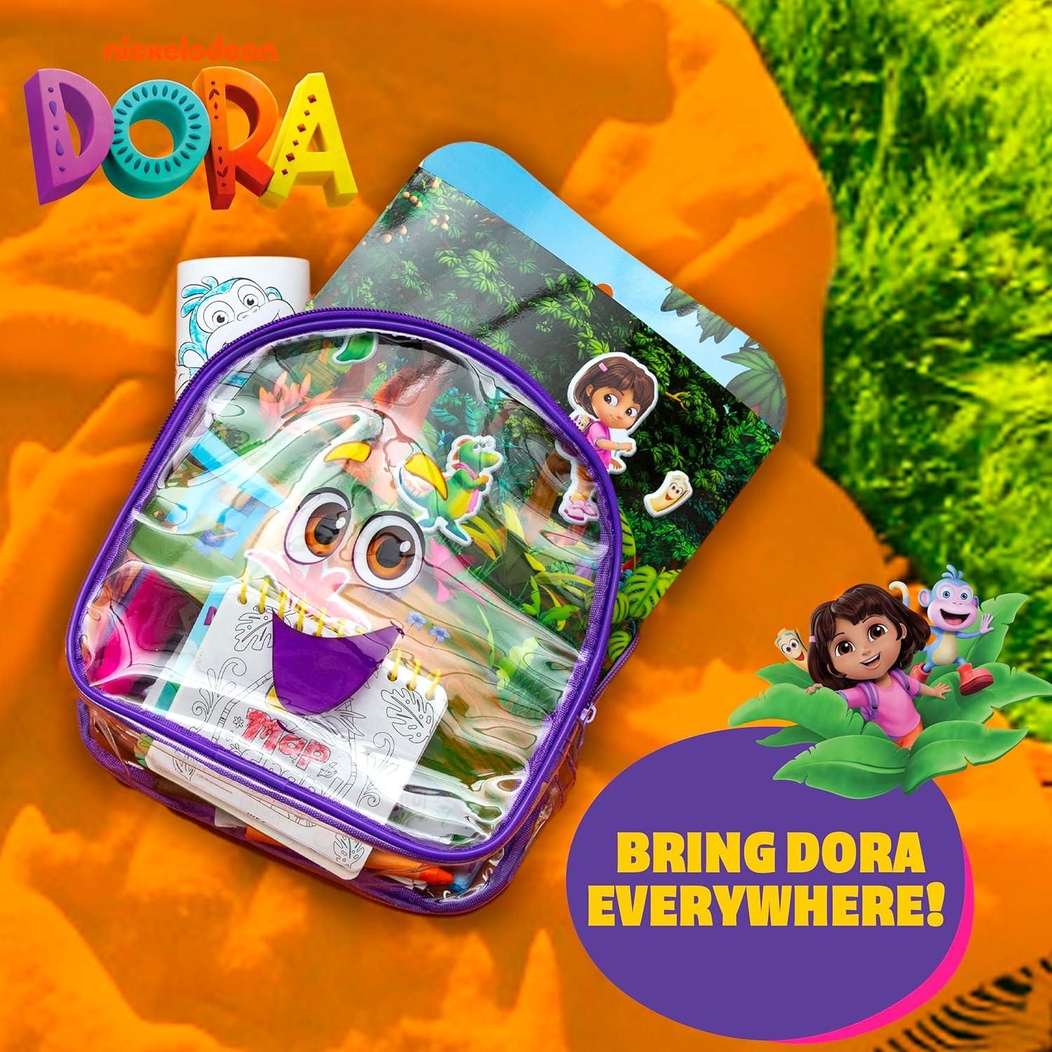 Juego de Stickers Reutilizables Dora 35 Stickers y 2 Escenas