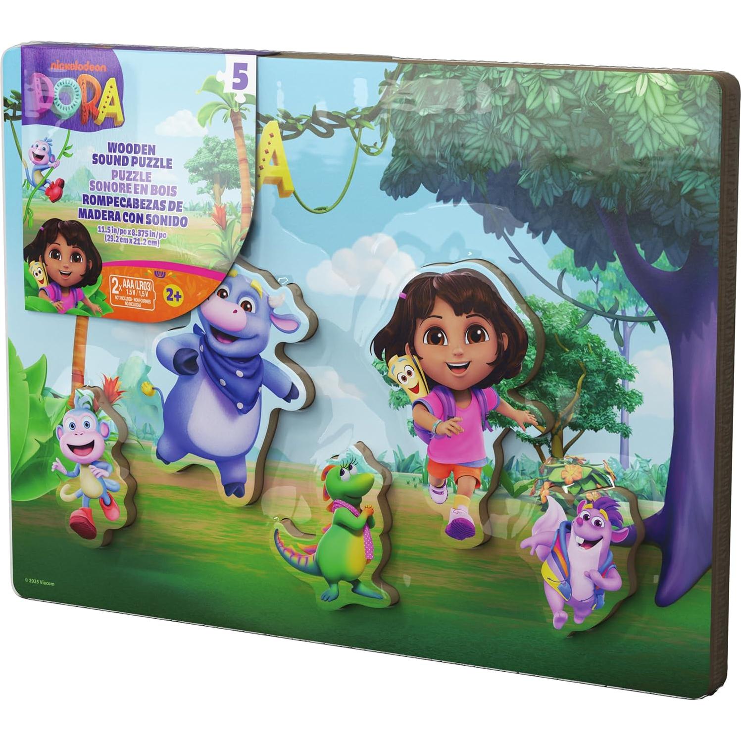 Rompecabezas Sonoro de Madera Dora Spin Master 5 Piezas