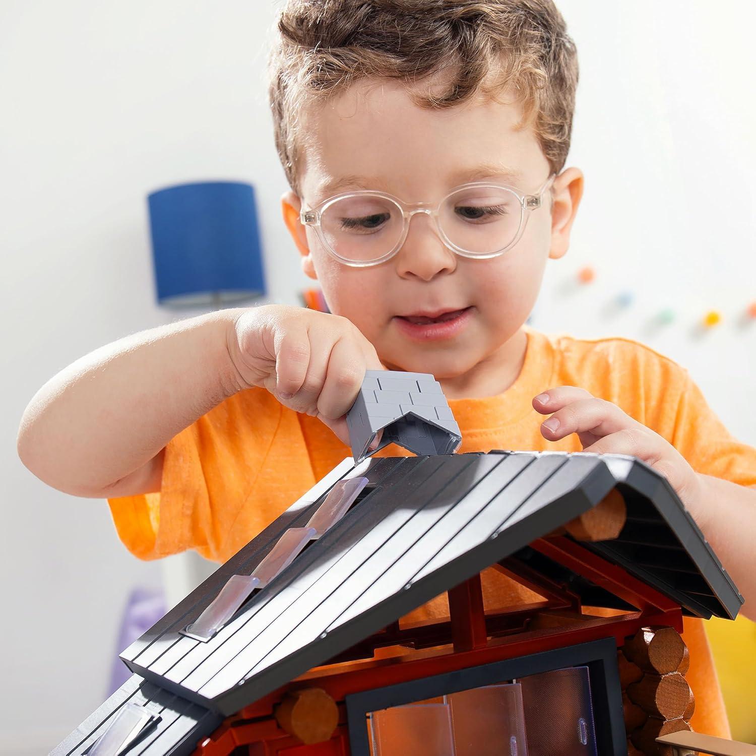 Retiro de Madera de Haya Lincoln Logs - 101 Piezas