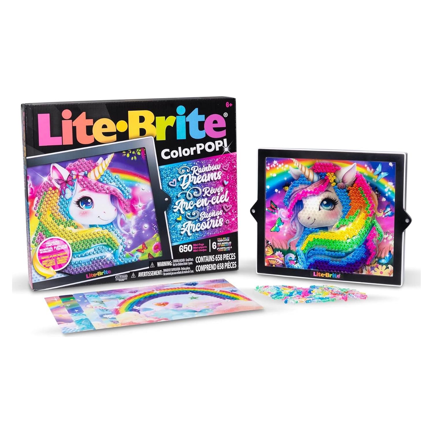 Lite-Brite Color Pop Arcoíris Basic Fun - Arte Iluminado