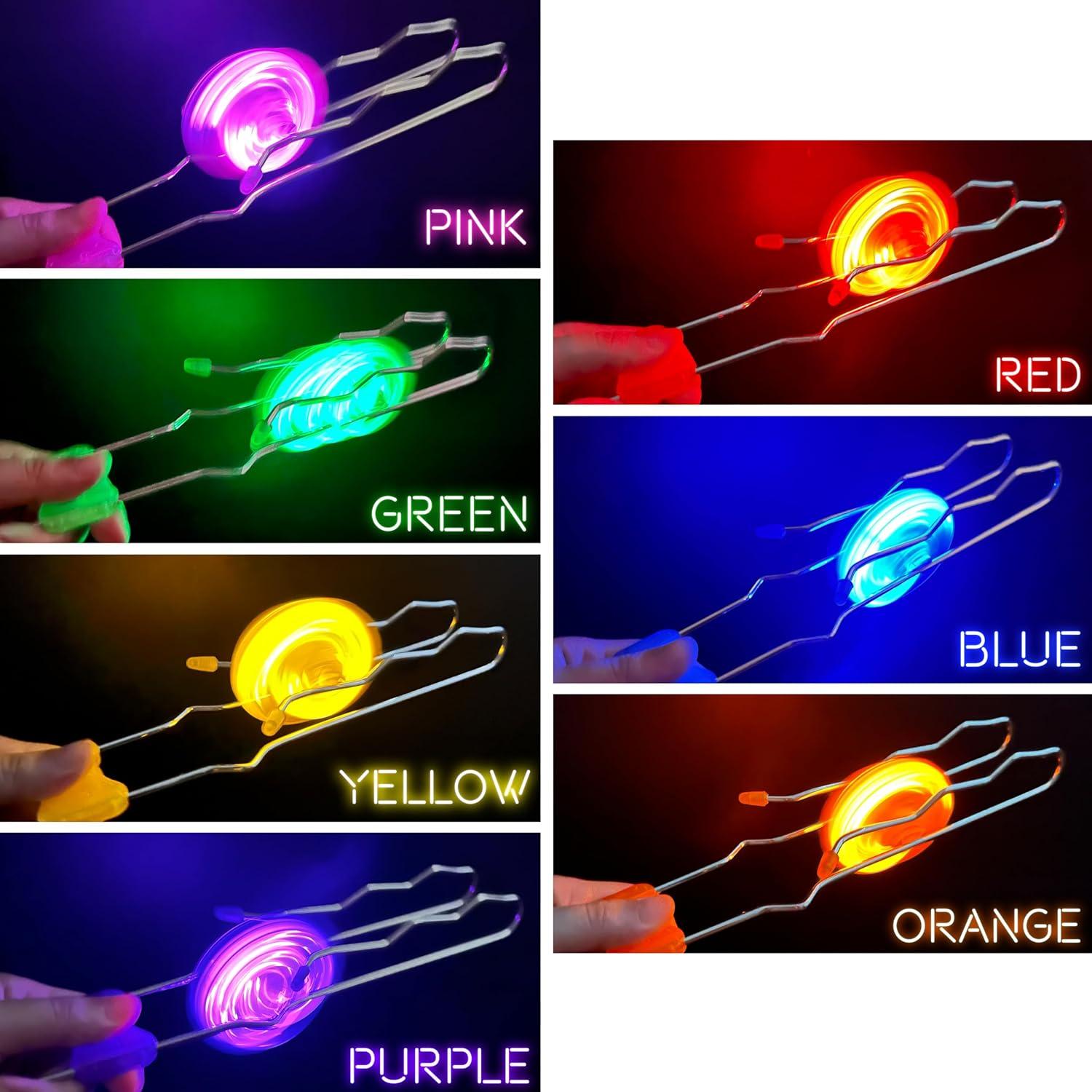 Juego de 7 Ruedas Giroscópicas Iluminadas Neureyte 25.9 cm