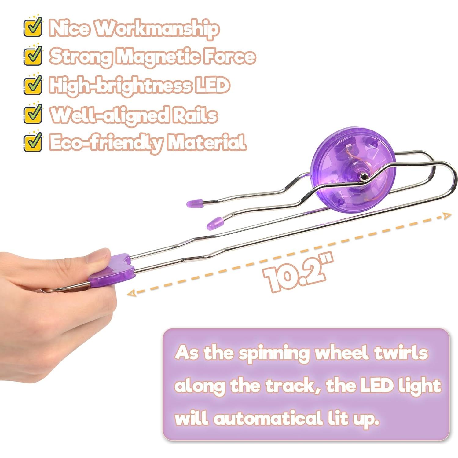 Juego de 7 Ruedas Giroscópicas Iluminadas Neureyte 25.9 cm