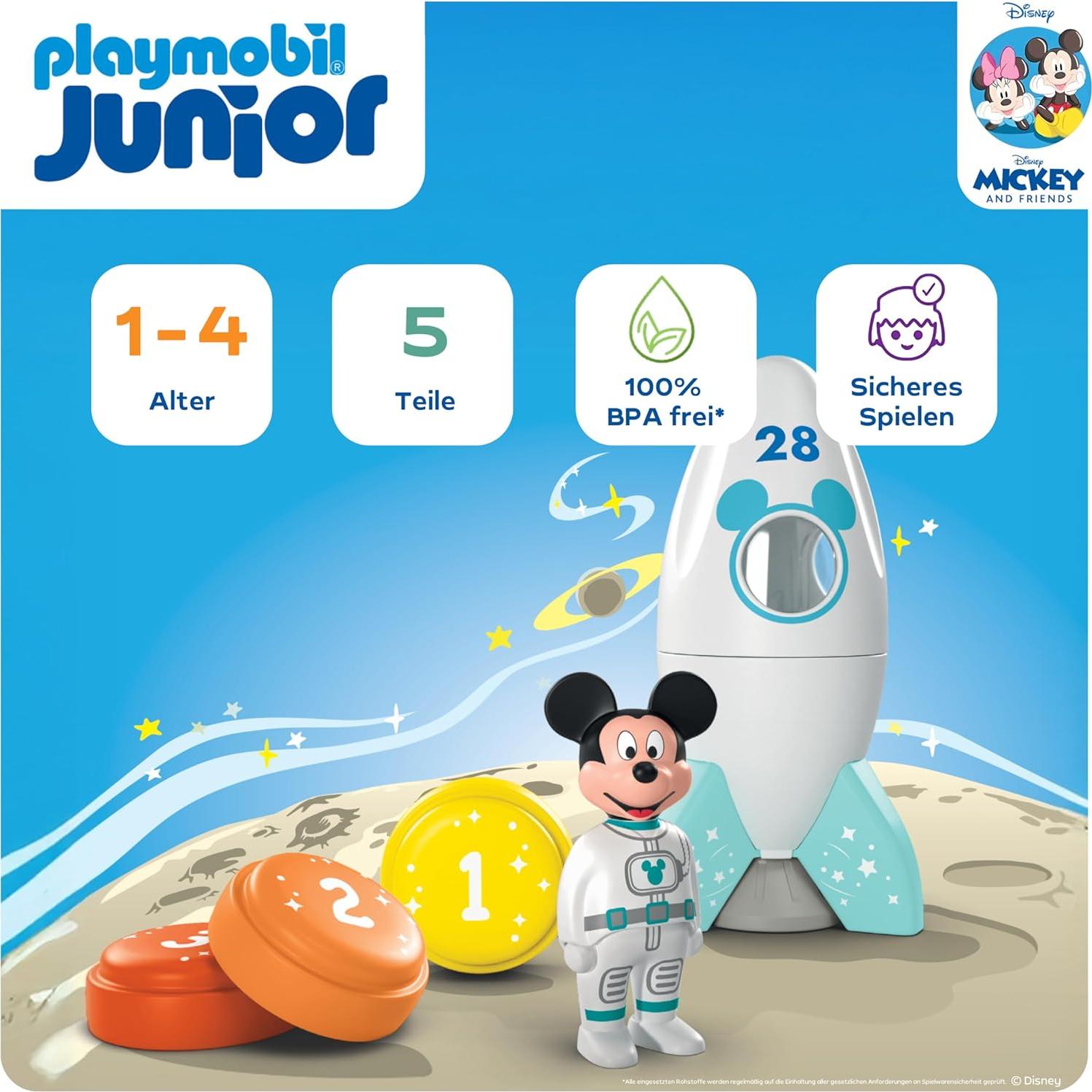 Set Aventura Espacial Cohete Mickey Mouse Playmobil Junior