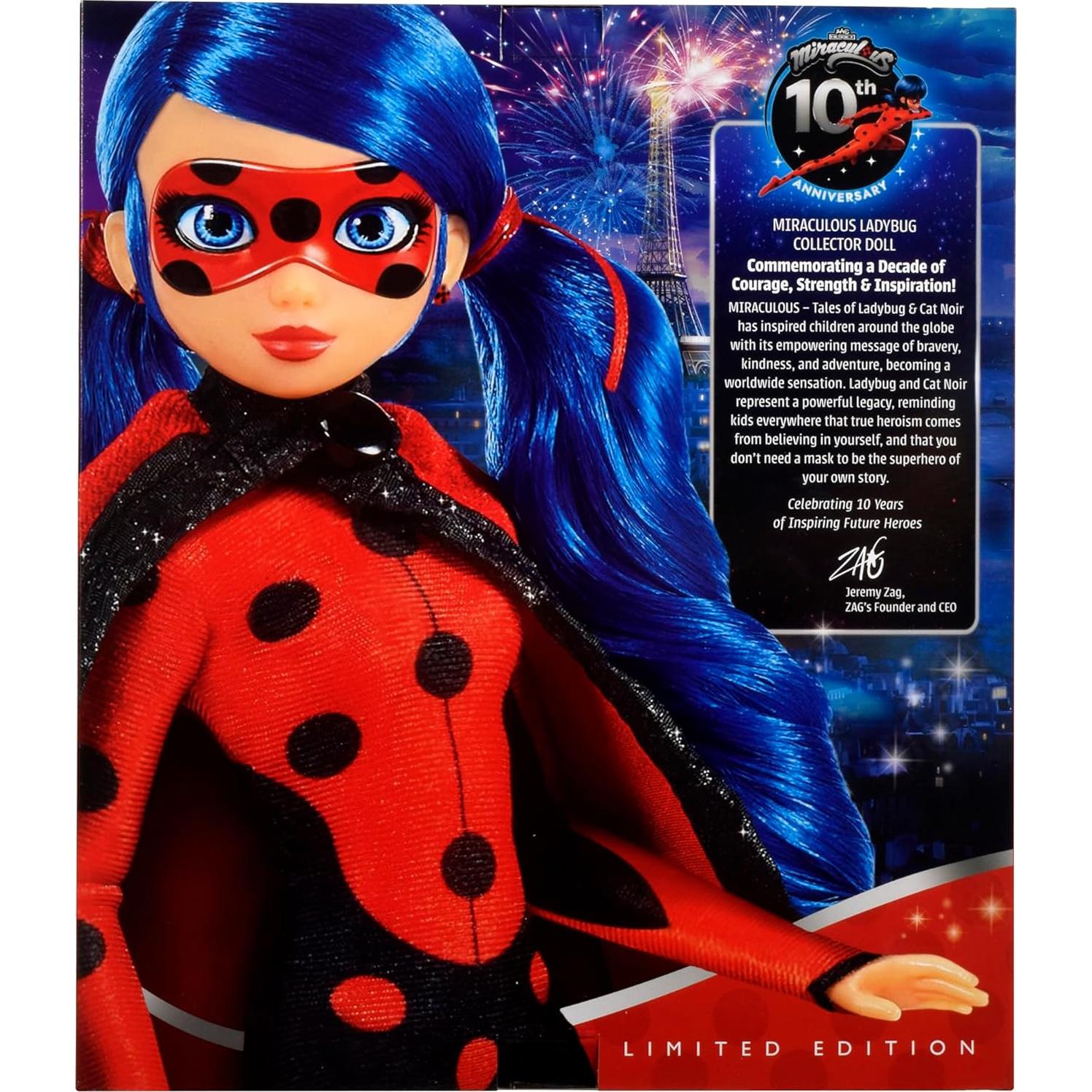 Muñeca Coleccionista Miraculous Ladybug 10 Aniversario 27.94 cm