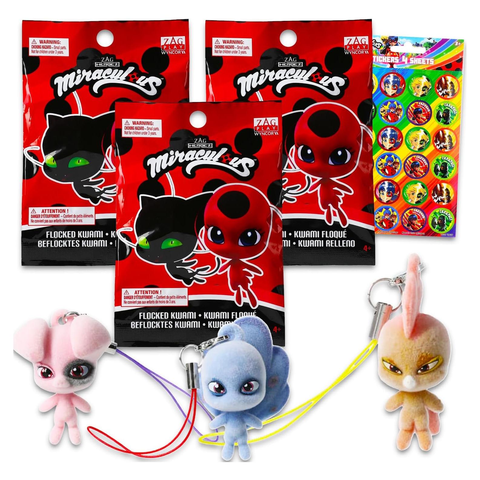 Conjunto de 3 Bolsas Sorpresa Kwami Miraculous Ladybug