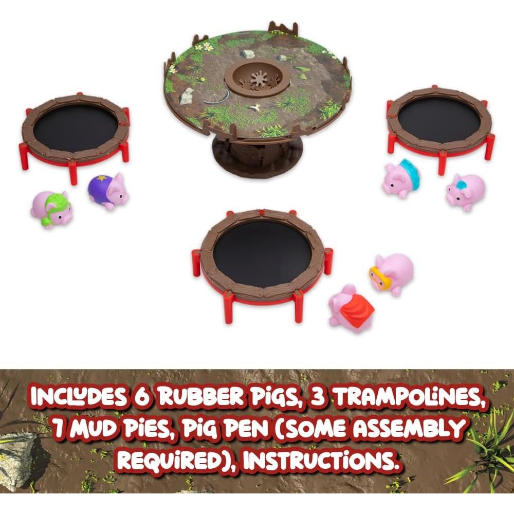 Juego de Mesa Cerdos en Trampolines PlayMonster - 2-3 Jugadores, 6+ Años