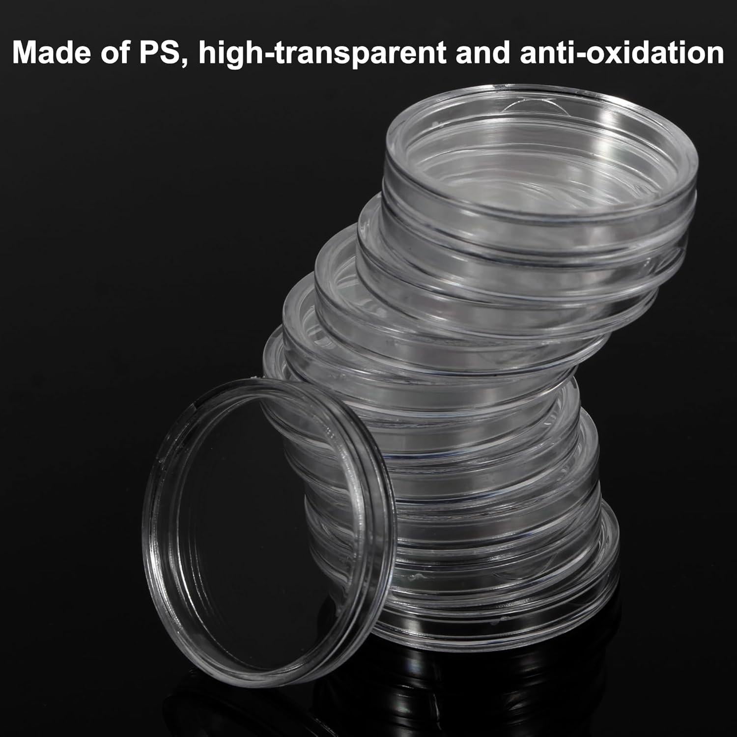 Cápsulas para Monedas FRIMOONY 30mm - 2 Paquetes con Juntas