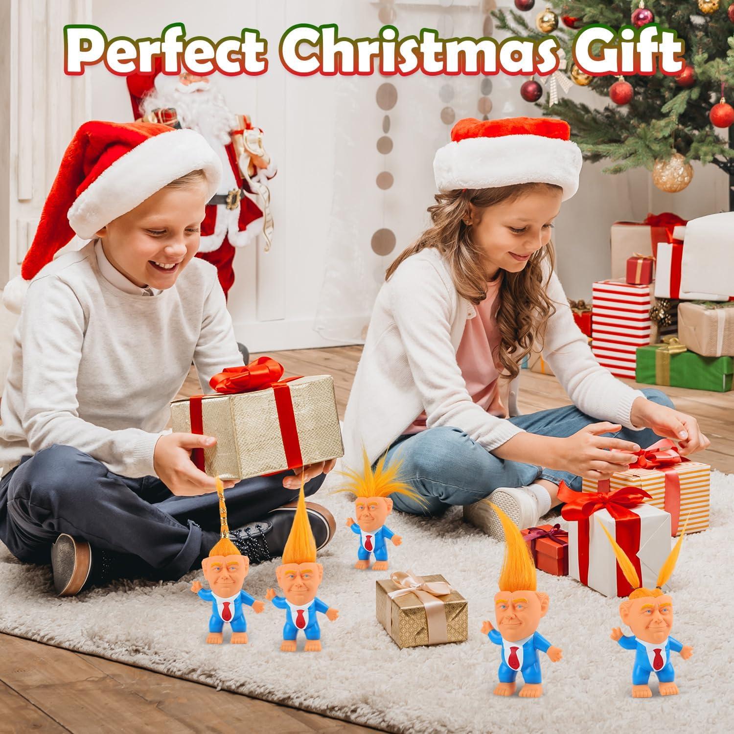 Muñeco Troll de Goma Auvitaya 10 cm con Cabello Rubio DIY