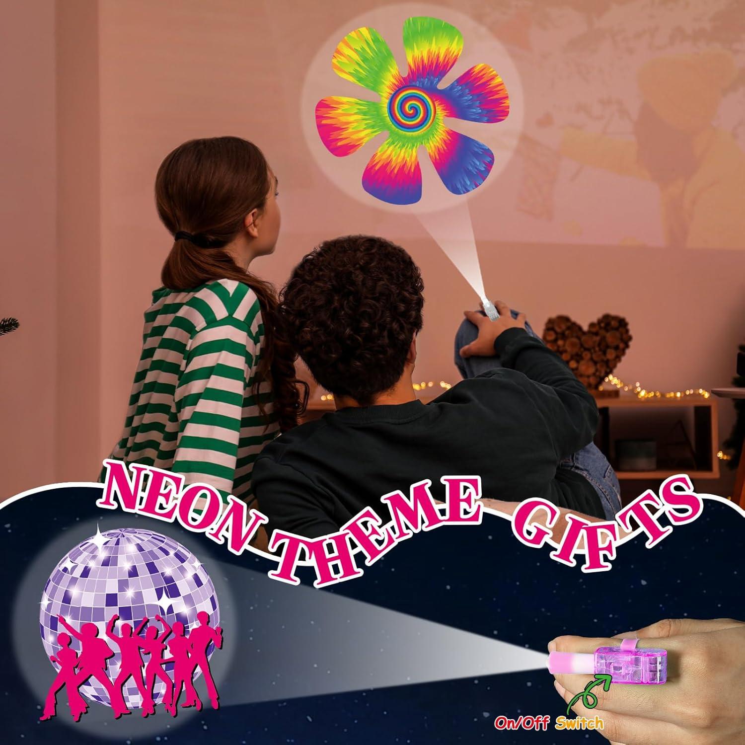 36 Luces de Dedo LED Retro 1960s Oitnlaughter - Fiesta Temática