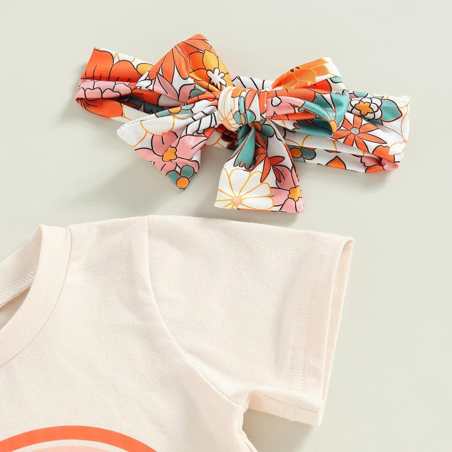 Conjunto de Cumpleaños para Niña Lamuusaa 3 Piezas Floral