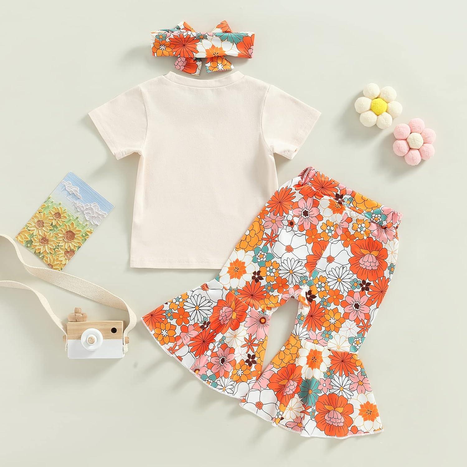 Conjunto de Cumpleaños para Niña Lamuusaa 3 Piezas Floral