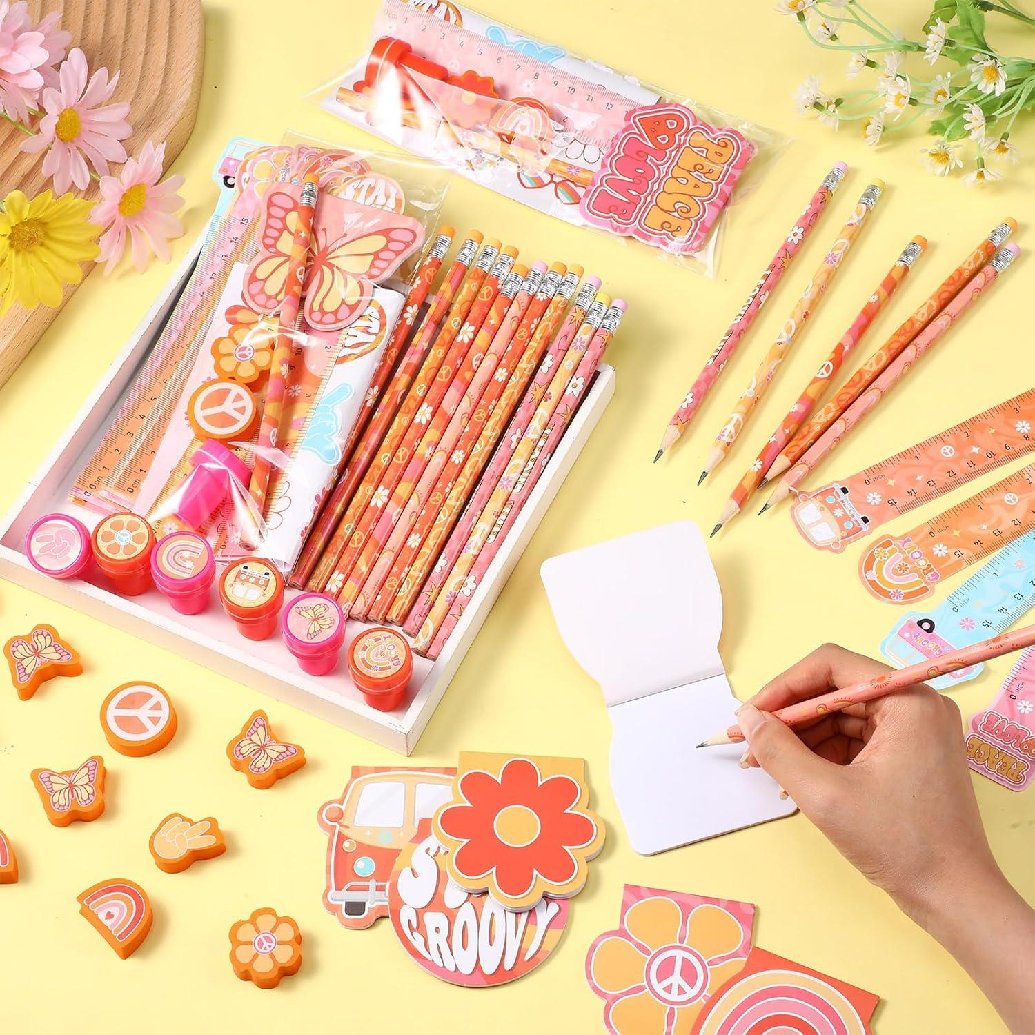 Set de Fiesta Hippie Retro PerKoop 168 Piezas para Cumpleaños