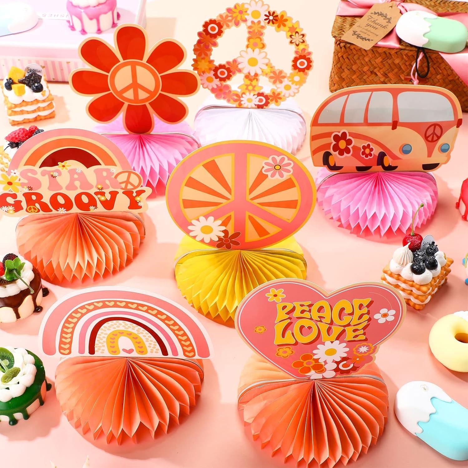 Centros de Mesa de Panal Groovy 10 Piezas GFBIND 20cm