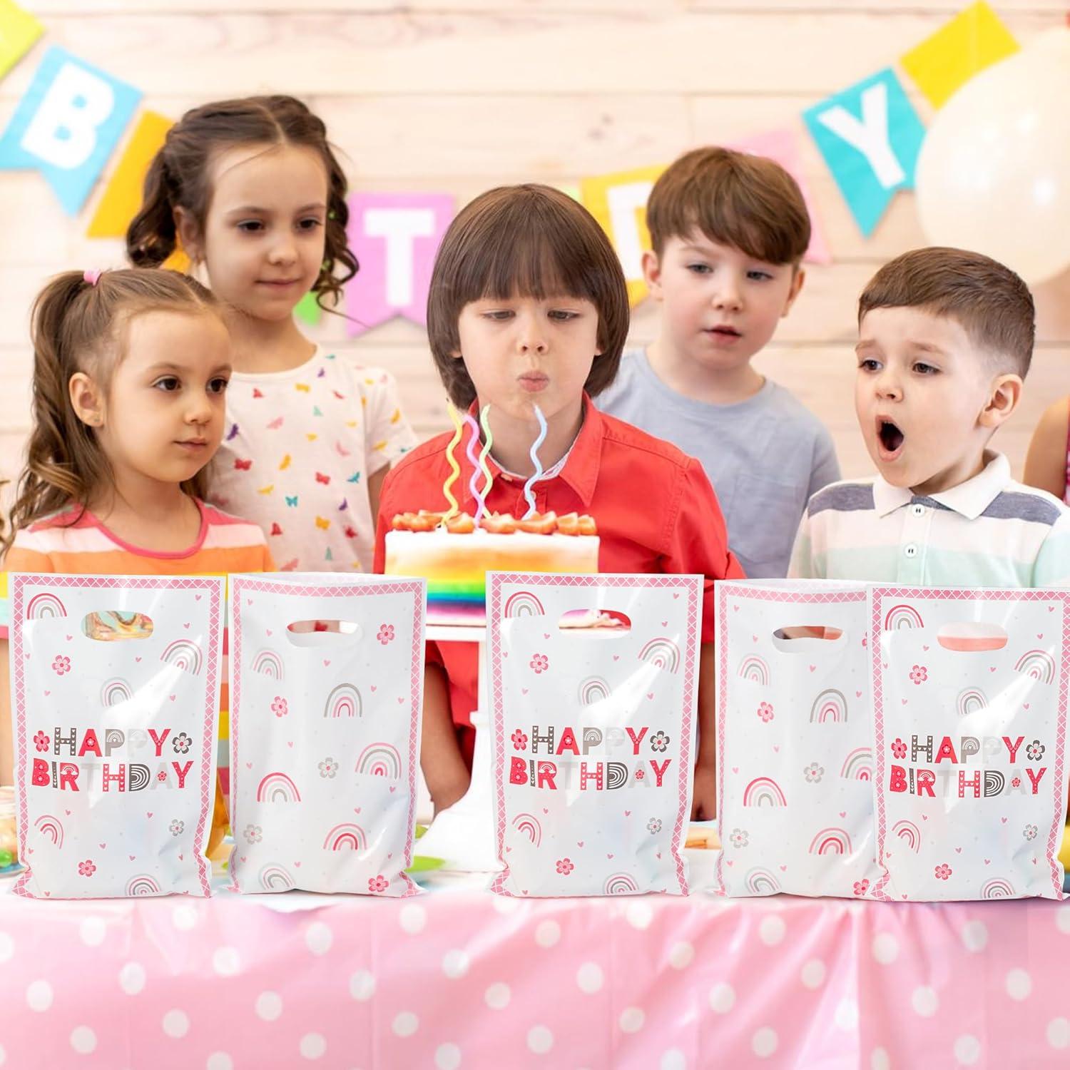 50 Bolsas de Fiesta Boho Rosa ArowlWesh 16.3x25.4cm