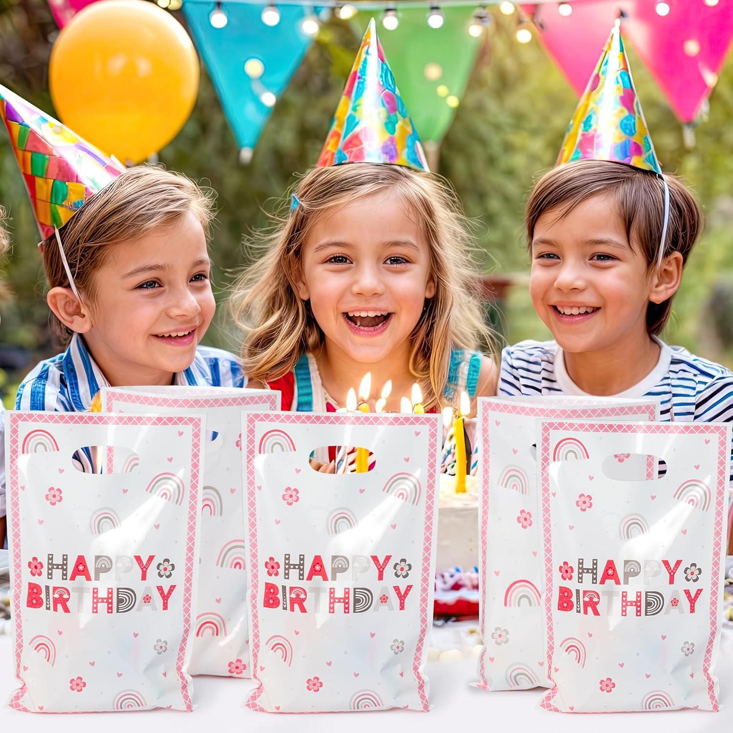 50 Bolsas de Fiesta Boho Rosa ArowlWesh 16.3x25.4cm