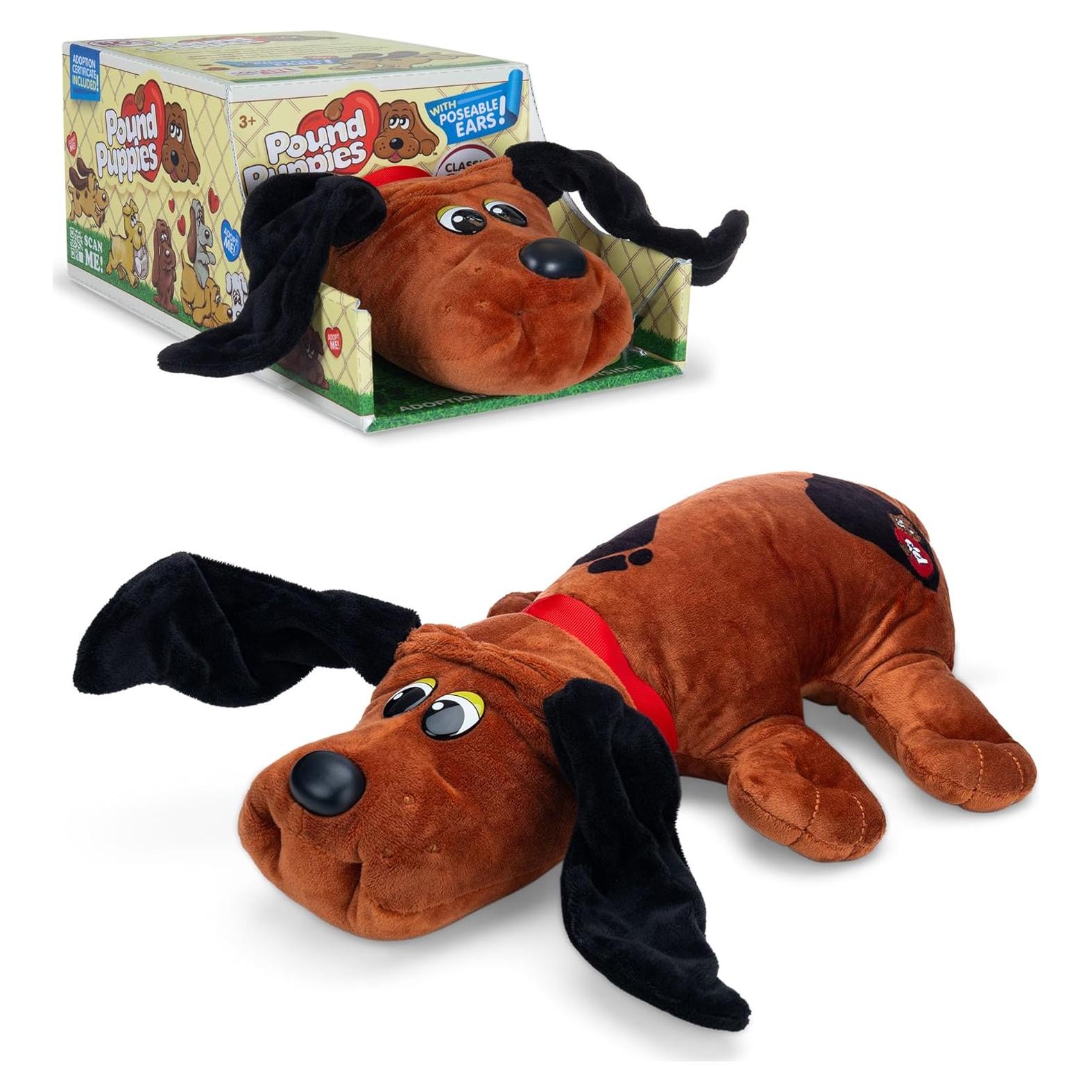 Perrito Pound Clásico Marrón Rojizo con Manchas Negras