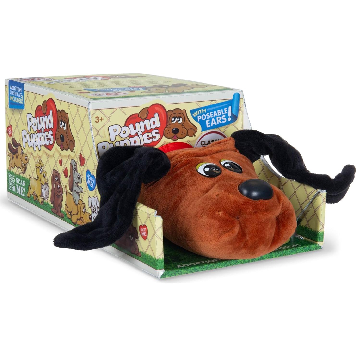 Perrito Pound Clásico Marrón Rojizo con Manchas Negras