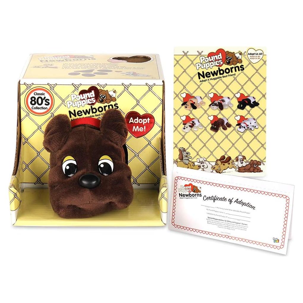 Pound Puppies Newborns Juguete de Peluche Marrón 20 cm